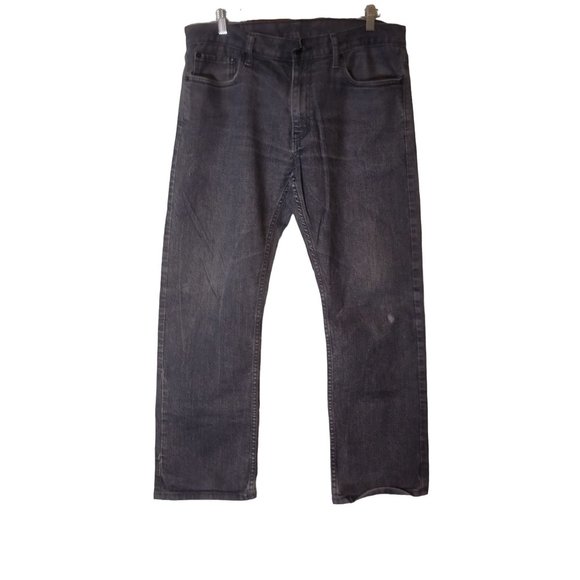 Levi's 514 Gray Denim Jeans Straight Leg Size 36X30 - Picture 3 of 8